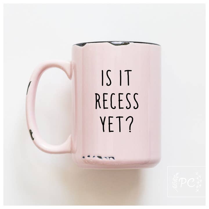 Prairie Chick Prints - Wholesale Coffee Mug - is it recess yet? | ceramic mug3