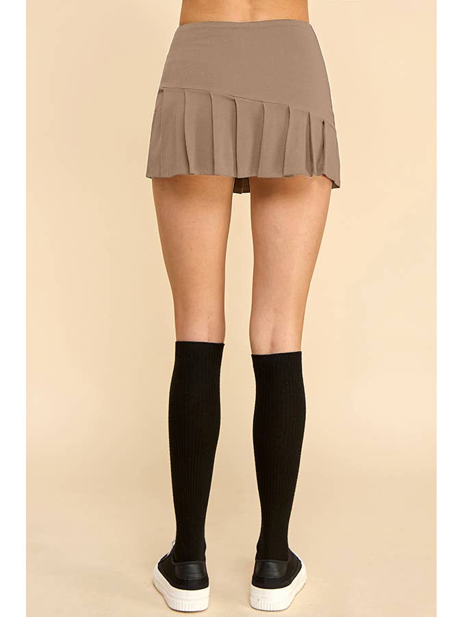 Heart & Hips - Wholesale Skirt - Women's - BJ53744 - KNIFE PLEATED SKORT19