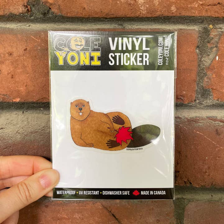 Cole-Yoni Inc. - Vente Autocollant - Autocollant en vinyle Castor canadien2