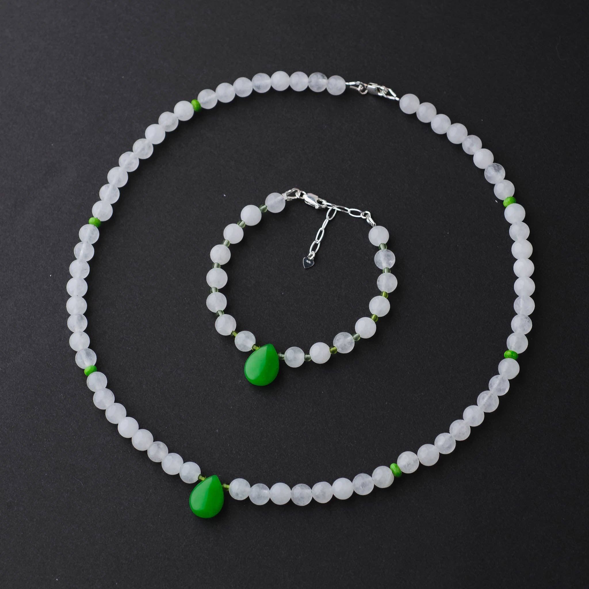 LoveGem Studio LLC - Wholesale Beaded/Pearl Necklace - Handmade Green Jade & Turquoise Necklace – Abundance and Protection Gemstone Jewelry by LoveGem Studio6