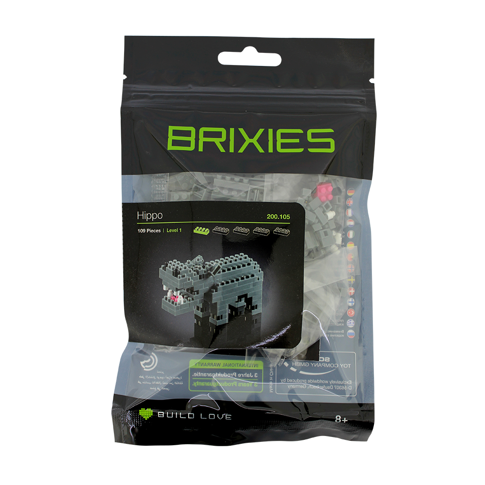 Brixies - Vendita all'ingrosso Gioco da costruire - Bambini - BRIXIES ippopotamo2