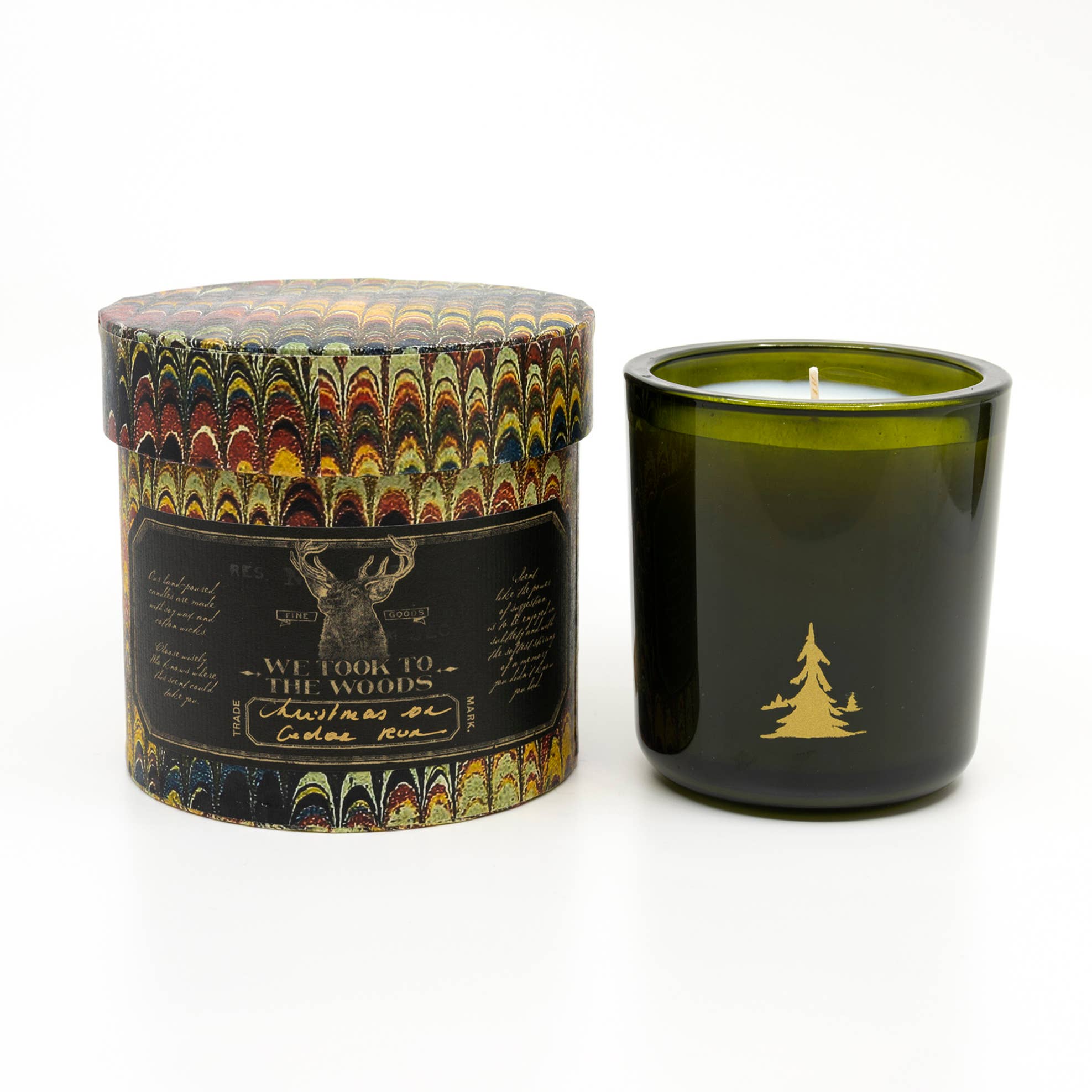 We Took To The Woods – Engroshandel Glaslys – Christmas on Cedar Run - marmorlys0