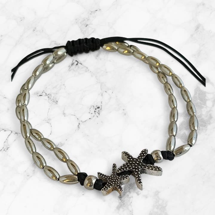 Starfish Anklet, Nautical Jewelry for wholesale by Piccadilly Pendants