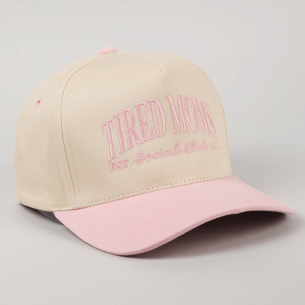 Fashion City - Wholesale Trucker Hat - Women's - Tired Moms EST Social Club 24/7 Embroidery Cap11