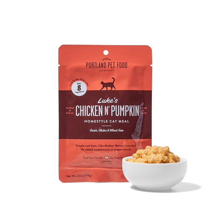 Portland Pet Food Company - Wholesale Pet food โ Cat - Luke's Chicken N' Pumpkin Human Grade Fresh Wet Food 6