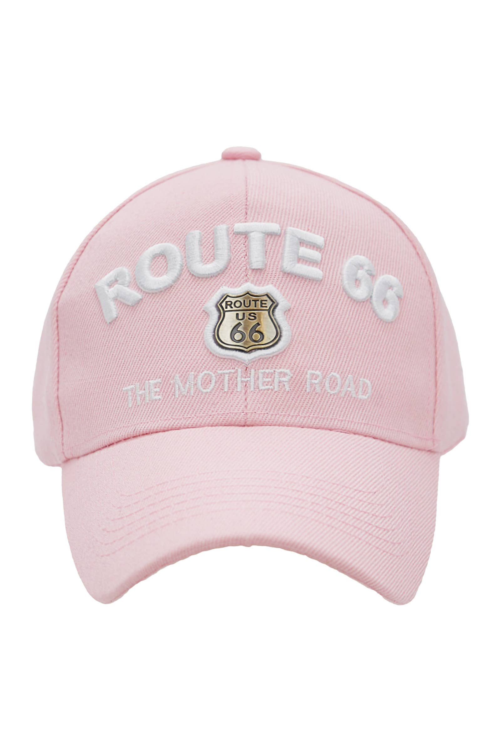 Cap Zone - Wholesale Baseball Cap - Women's - Route 66 Emblem The Mother Road Logo Baseball Cap4