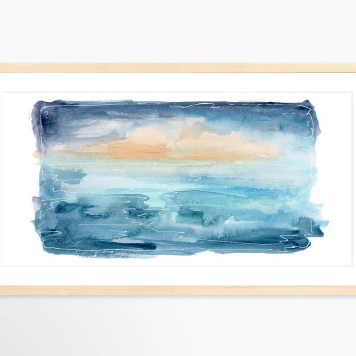 Kate Shore Fine Art - Wholesale Art Print - Print | Beach Walk Sketch 4, Long Print8