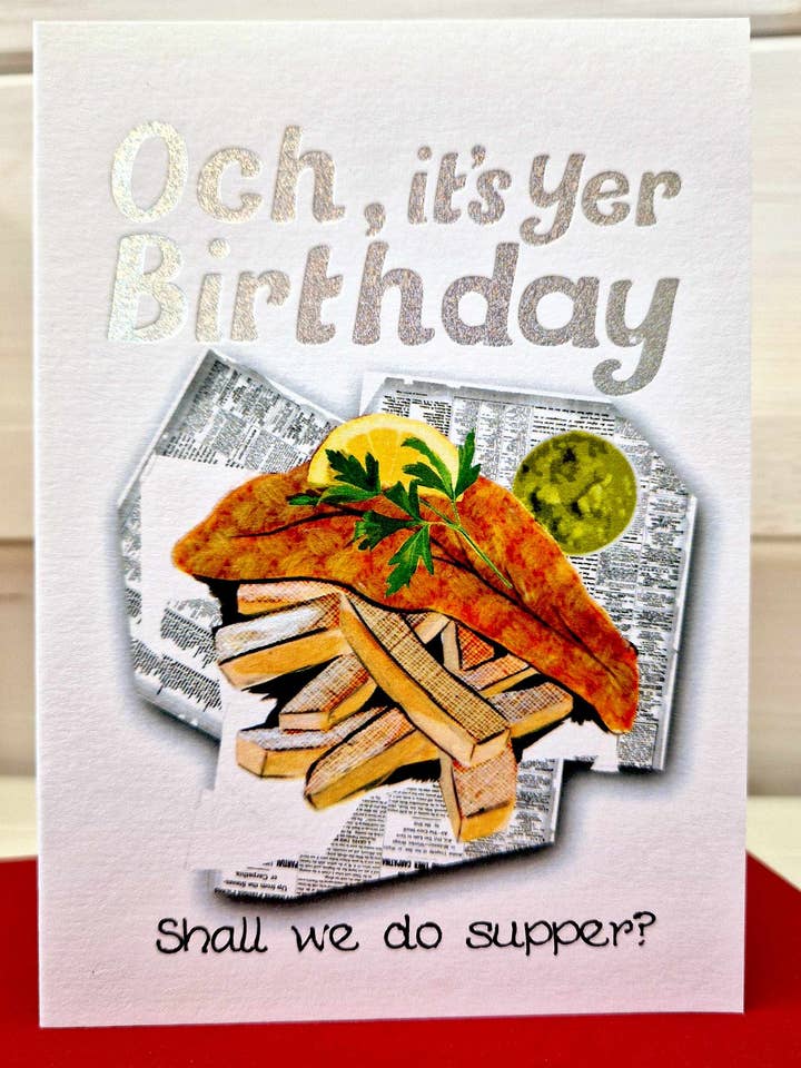 Geburtstag Sollen wir Abendessen machen? Karte WWBD308 für den Großhandel von Wee Wishes