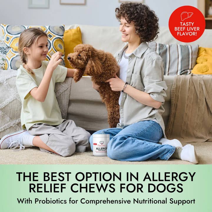 Pet Vet Products - Wholesale Pet Supplement - Dog - Allergy Relief Chews for Dogs – Itchy Skin & Probiotics1