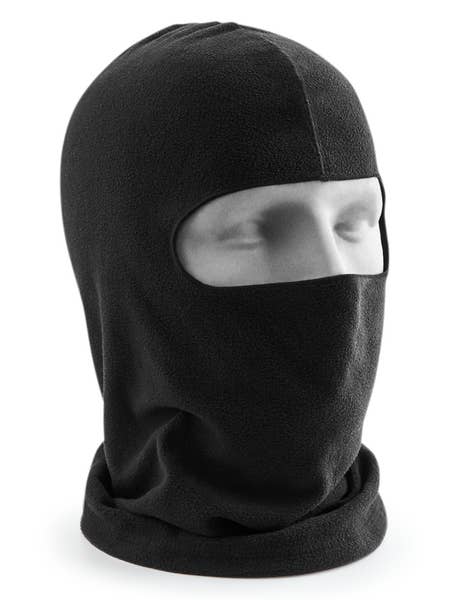 Beechfield Microfleece Balaclava | Unisex | Lightweight Breathable Thermal | Black | One Size for wholesale by Logo Free Clothing