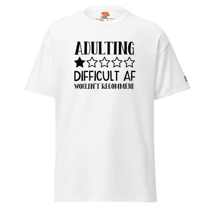 T-shirt unisexe Difficult AF pour adultes pour la vente par InsensitiviTees