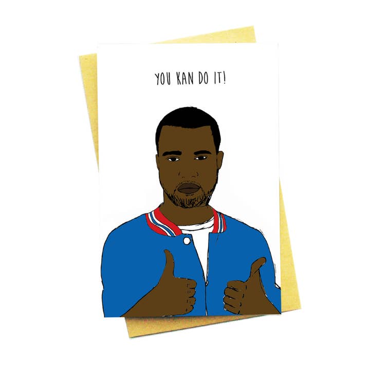 You Kan Do It Greeting Card for wholesale by Nocturnal Paper