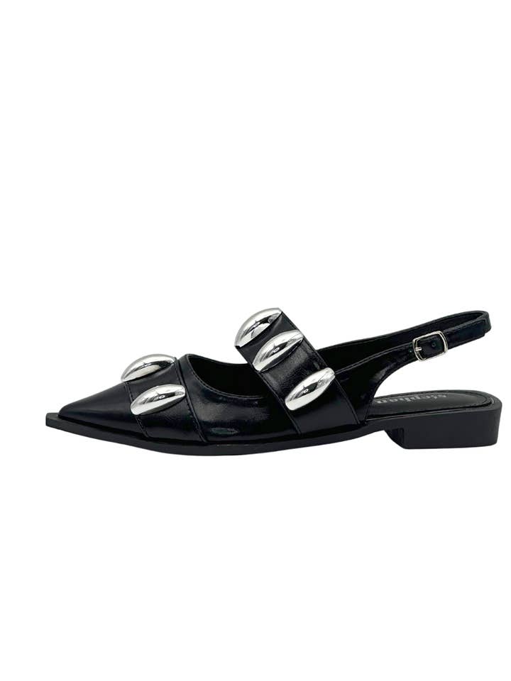Stephan Paris - Vente Chaussures à petit talon – femme - Escarpins pointus avec détails métalliques P-1435