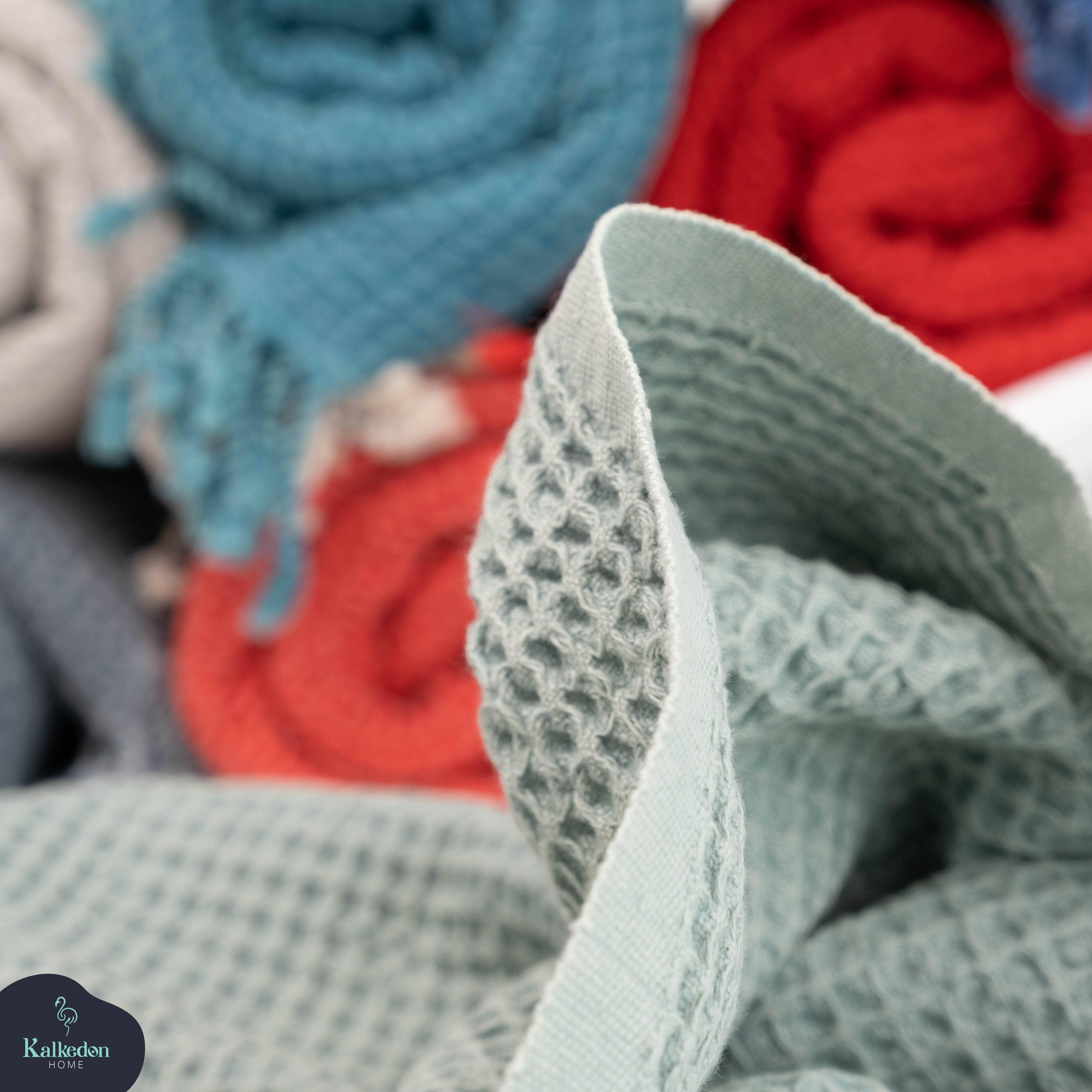 Kalkedon Towels - Wholesale Bath Towel - Stonewashed Waffle Bath Towel| Turkish Towel | Spa Towel2
