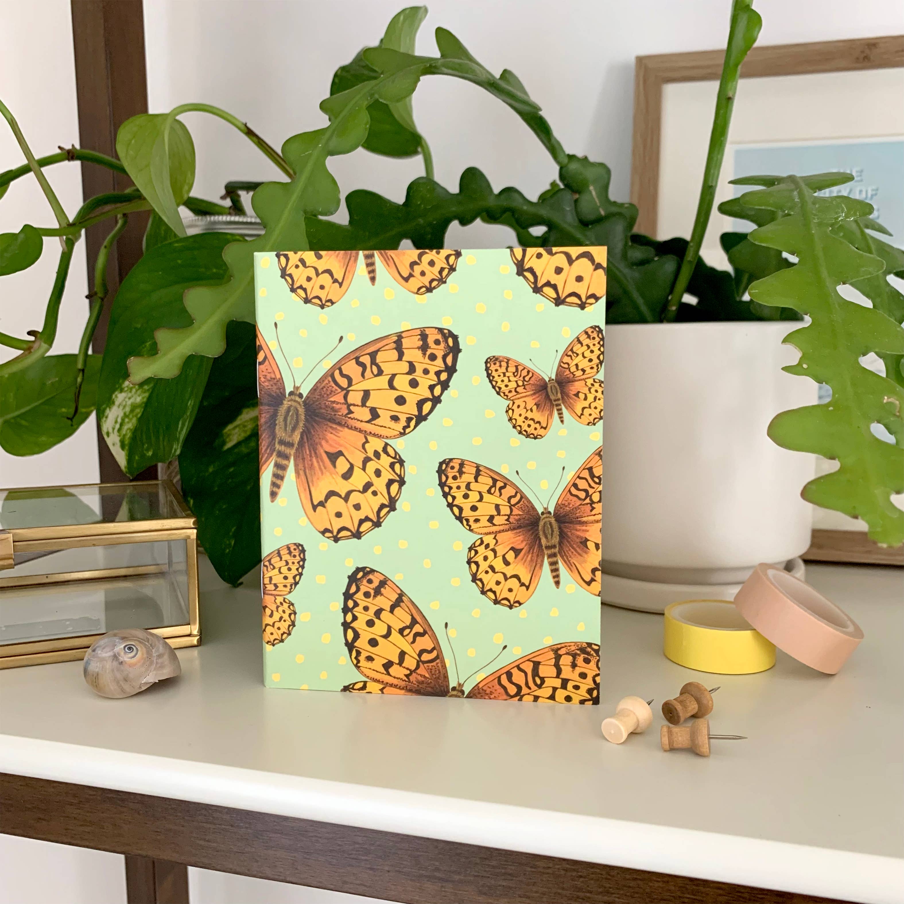 Yeppie Paper – Großhandel Notizbücher – Notizbuch „Fritillary Butterfly“1