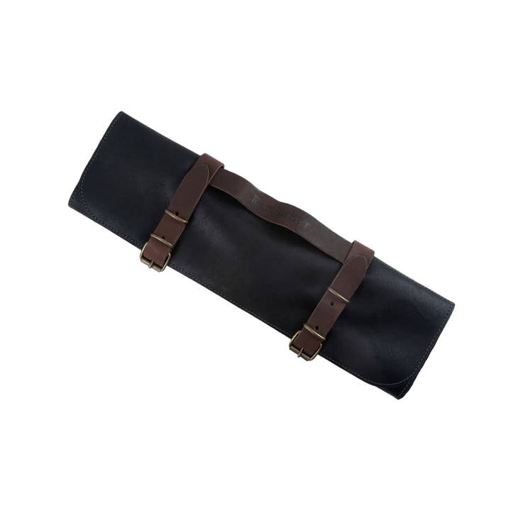 Messermeister - Wholesale Knife Storage - Vintage Leather Black Knife Roll - 7 Pocket4