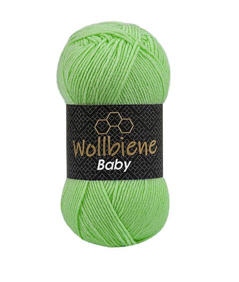 Wollbiene – Engroshandel Garn – Wollbiene babystrikkegarn 100 g, anti-fnuller til hækling og strik14