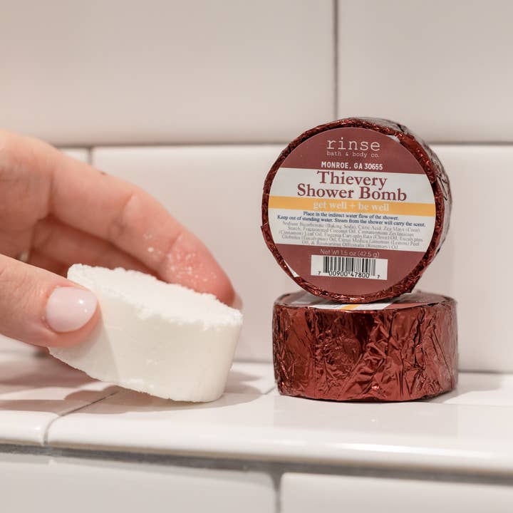Shower Bomb - Thievery | Shower Steamer for wholesale by Rinse Bath Body Inc