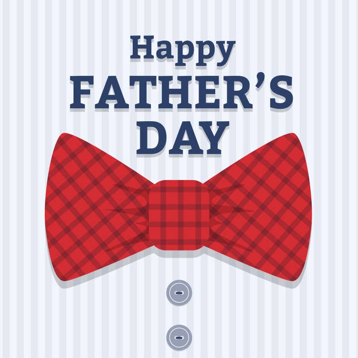 Happy Father's Day - Biglietti d'auguri con papillon per la vendita all'ingrosso da parte di Swan River Studios