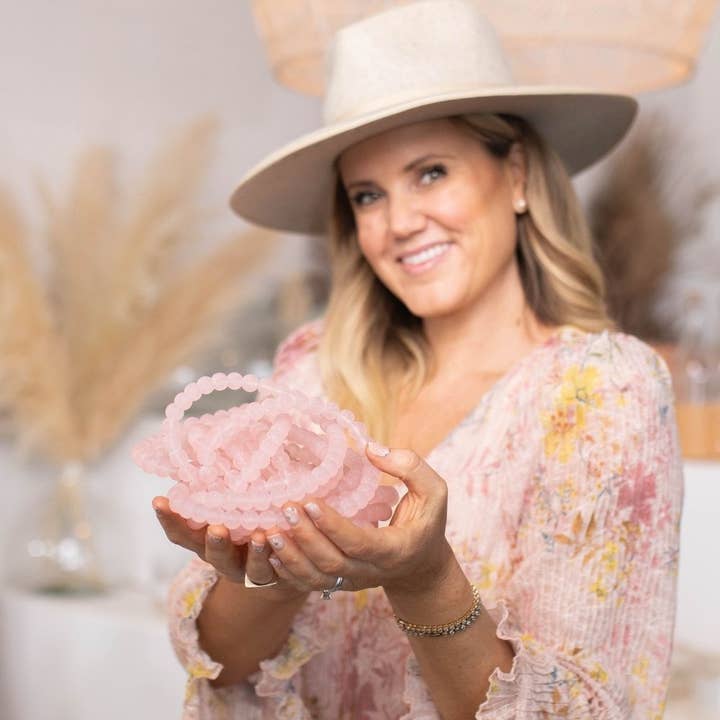 Luxe B Co - Wholesale Decorative tabletop object - Glass Beads Light Pink4