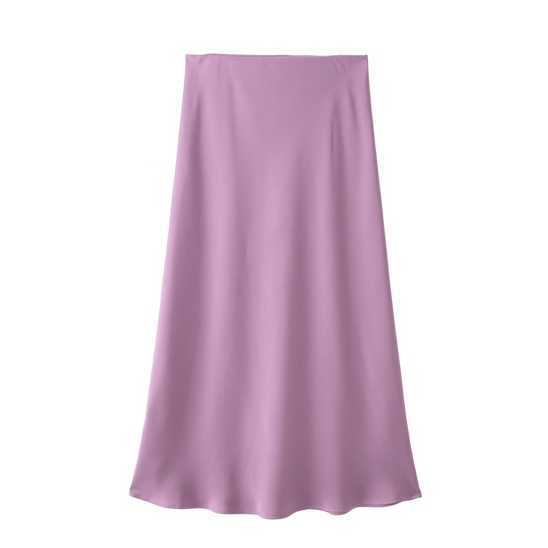 HIDDENBRAND - Wholesale Skirt - Women's - Office satin midi skirt 27 colors14