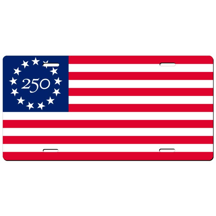 250 Plaque d'immatriculation de drapeau pour la vente par Nelson Gifts Wholesale