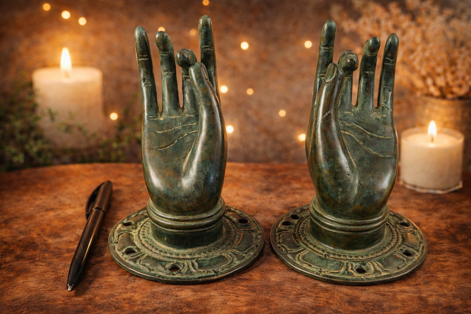 Ubud Glass – wholesale Decorative figurine – Solid Brass Buddha Mudra Hand Door Pull – Size #2 | Wall Hook, Towel, Key & Jewelry Hanger14