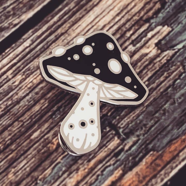 The Fabled Creative Co. - Wholesale Lapel Pin/Button - The Magical Mushroom - Enamel Pin2