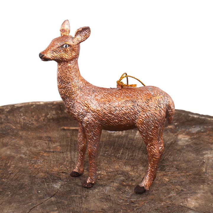 3.75" Forest Doe Ornament (Pink Dream) for wholesale by Dekorasyon Gifts Decor