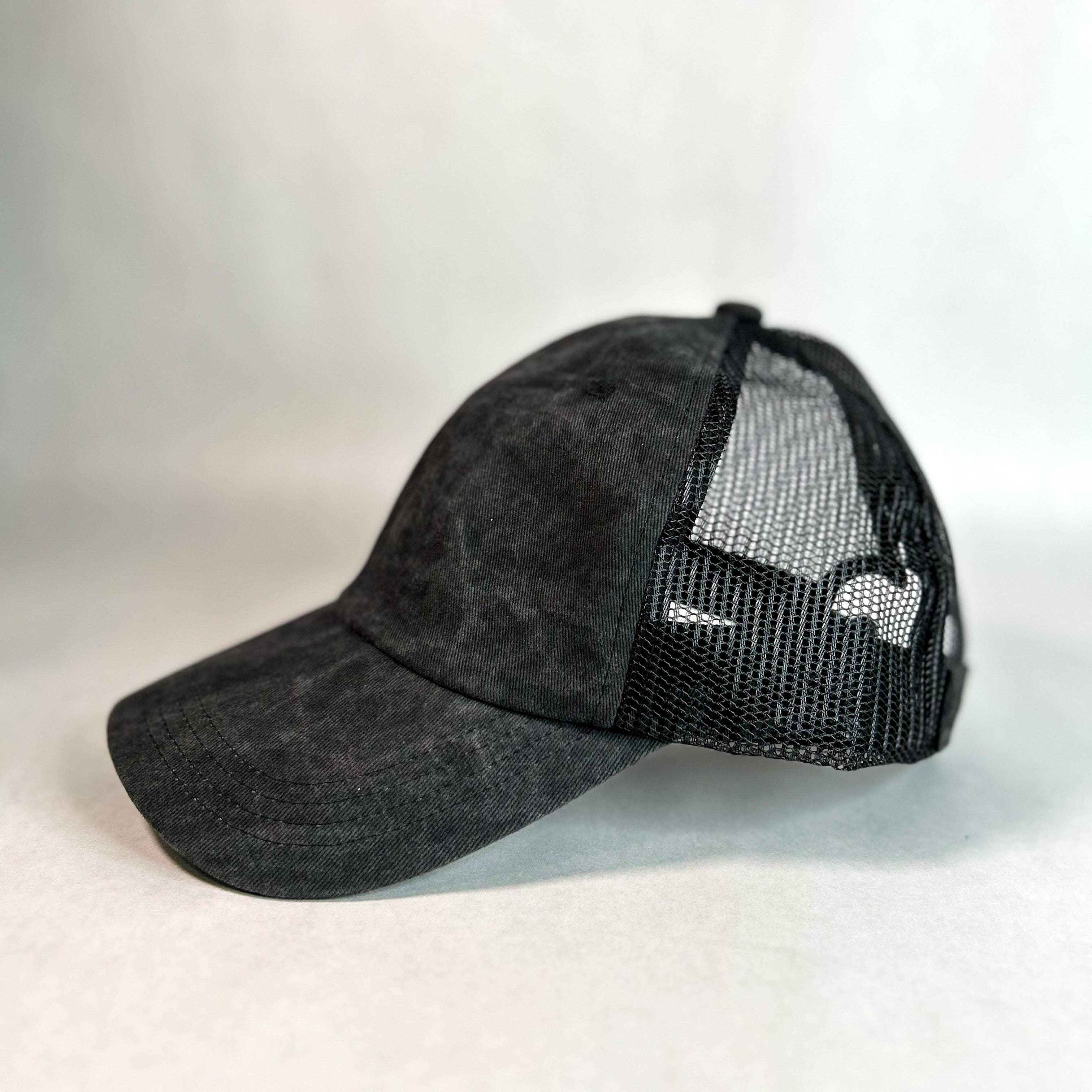 Red Sprite Hats - Wholesale Baseball Cap - Women's - Hidden Messy Bun Baseball Cap 2.0, High Ponytail Hat30