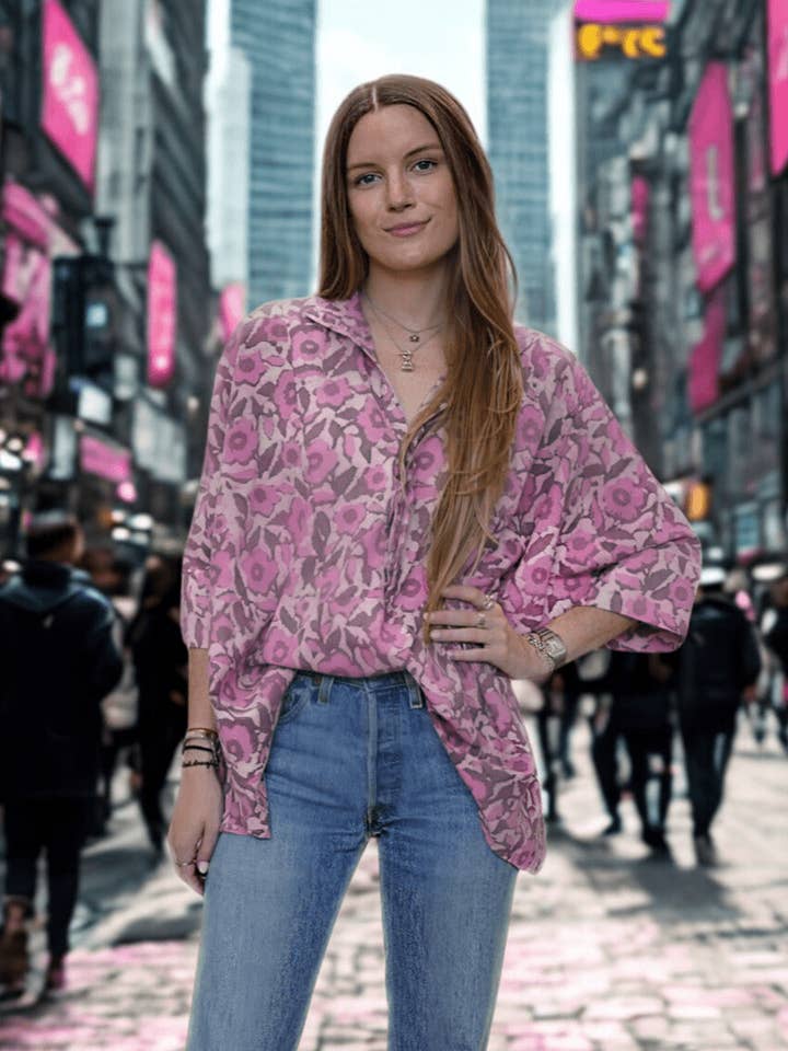 Gretta struktureret bomuldstunika for engroshandel hos Sur La Vague