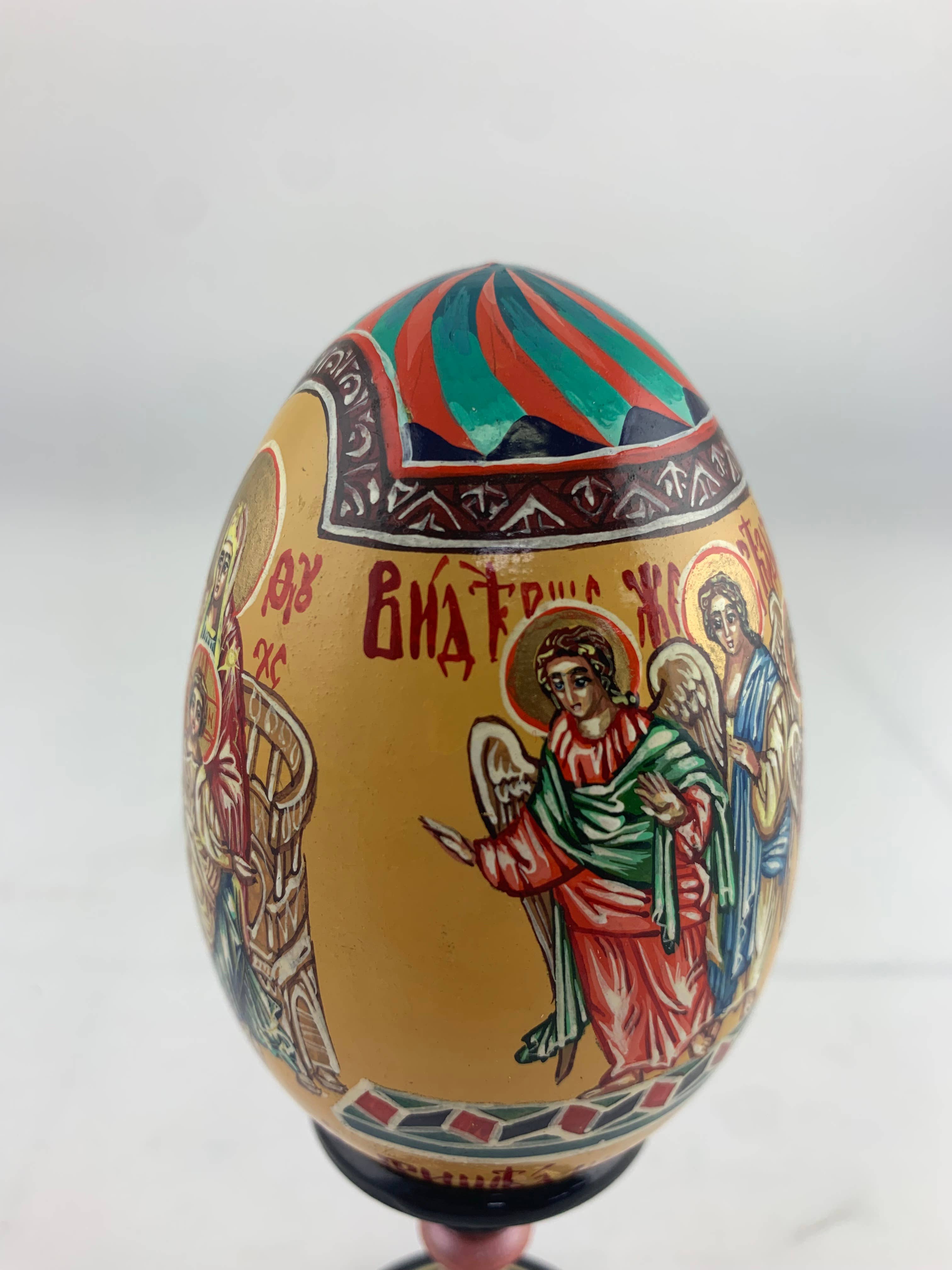 Golden Cockerel - Vendita all'ingrosso Decorazioni da tavolo - Uovo iconico ortodosso panoramico vintage1