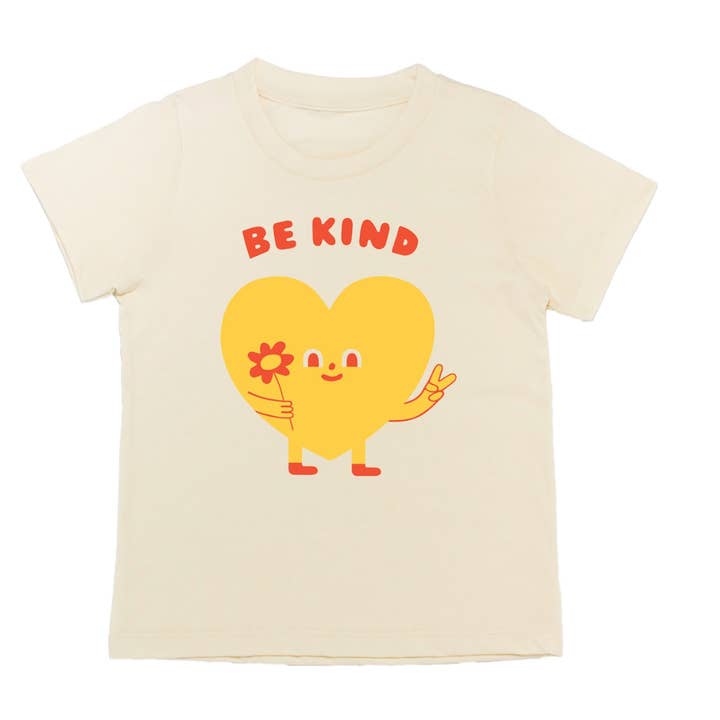 Mochi Kids - Wholesale Screen Printed T-Shirt - Kids - Suzy Ultman X Mochi Kids Be Kind Baby + Kids Tee