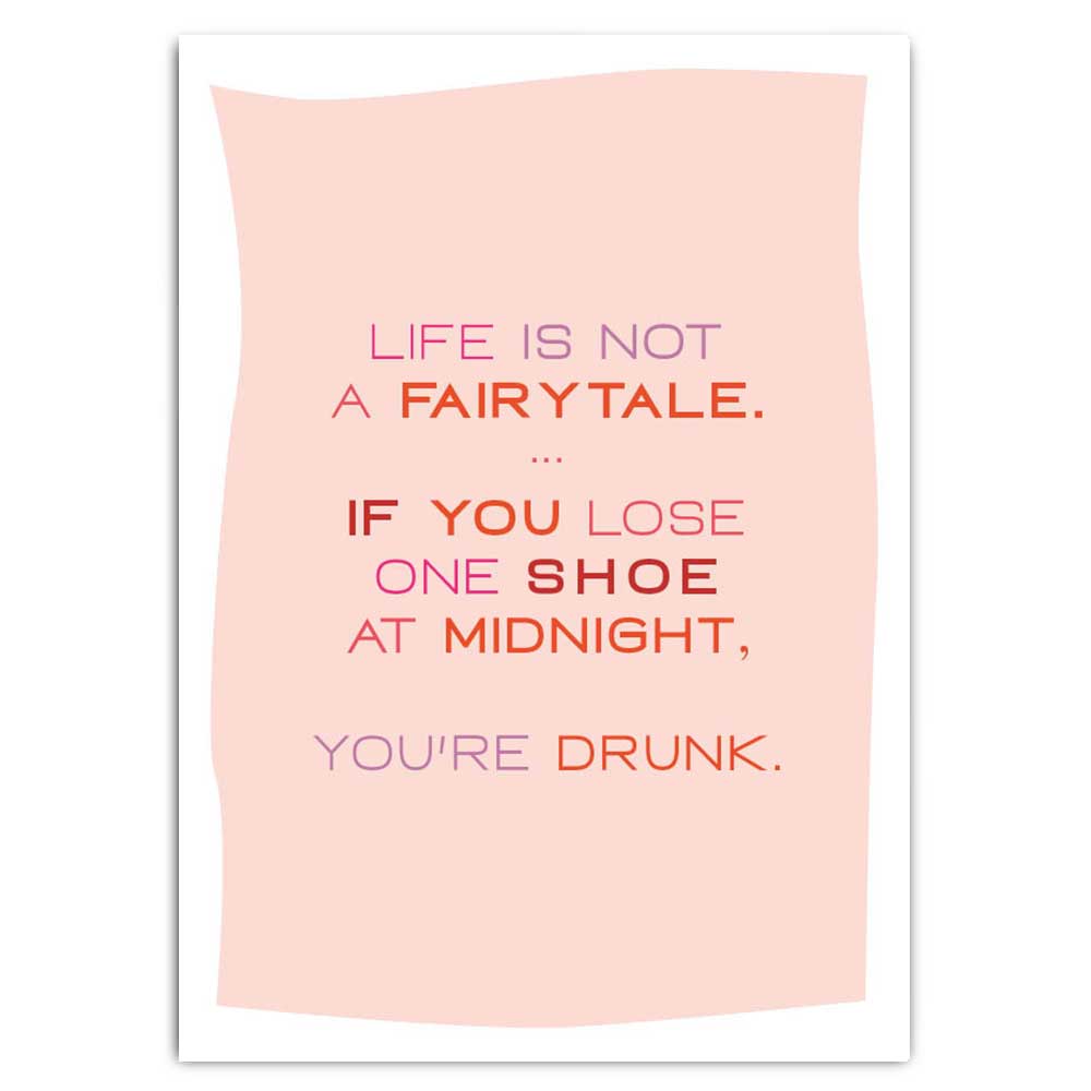 Fritzante - Wholesale Postcard - Life Is Not a Fairytale Postcard0