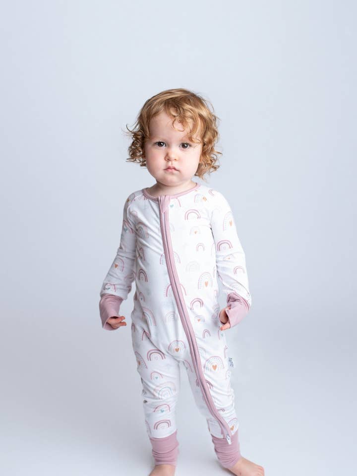 Fermeture éclair et rabat - Arc-en-ciel bohème pour la vente par Bambaroo