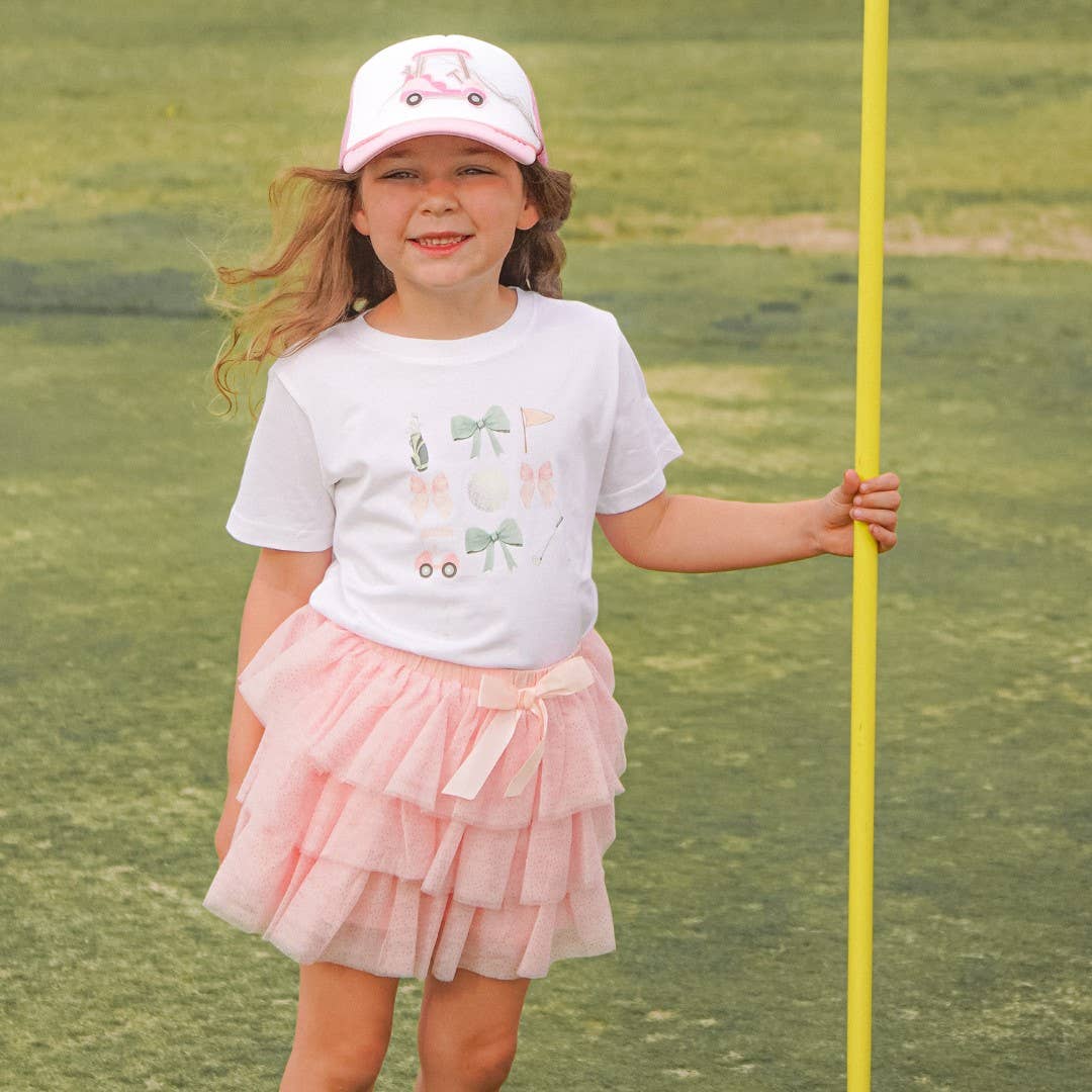 Sweet Wink - Vendita all'ingrosso Maglietta serigrafata - Bambini - Maglietta a Maniche Corte Coquette Golf Girl - Primavera 20254