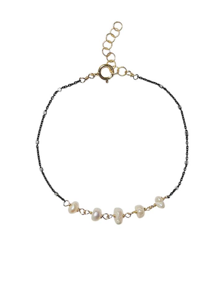 Pulseira Bicolor de Pérolas por atacado de Judy Brandon Jewelry