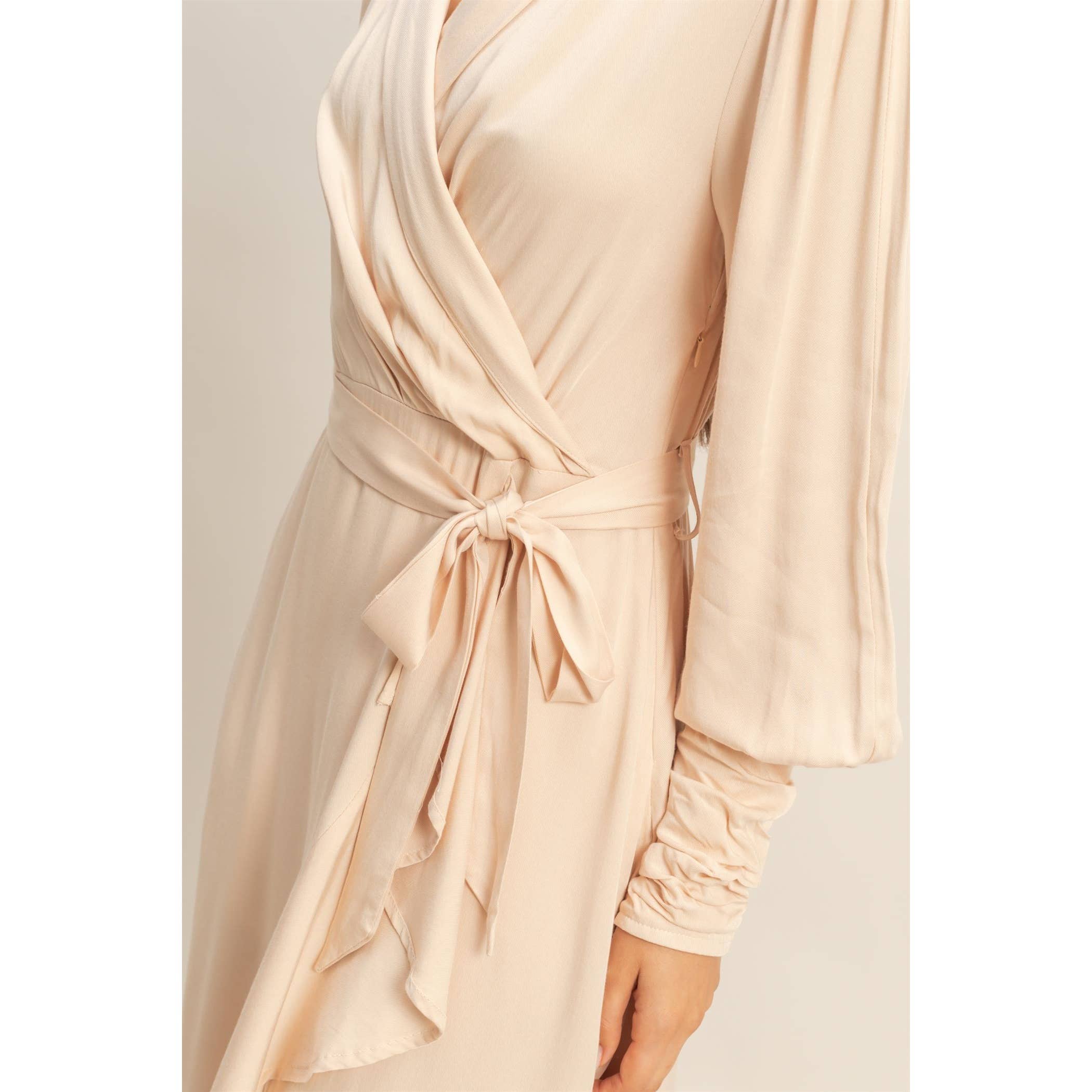 HYFVE - Venta al por mayor Vestido - Mujer - Vestido midi cruzado asimétrico12