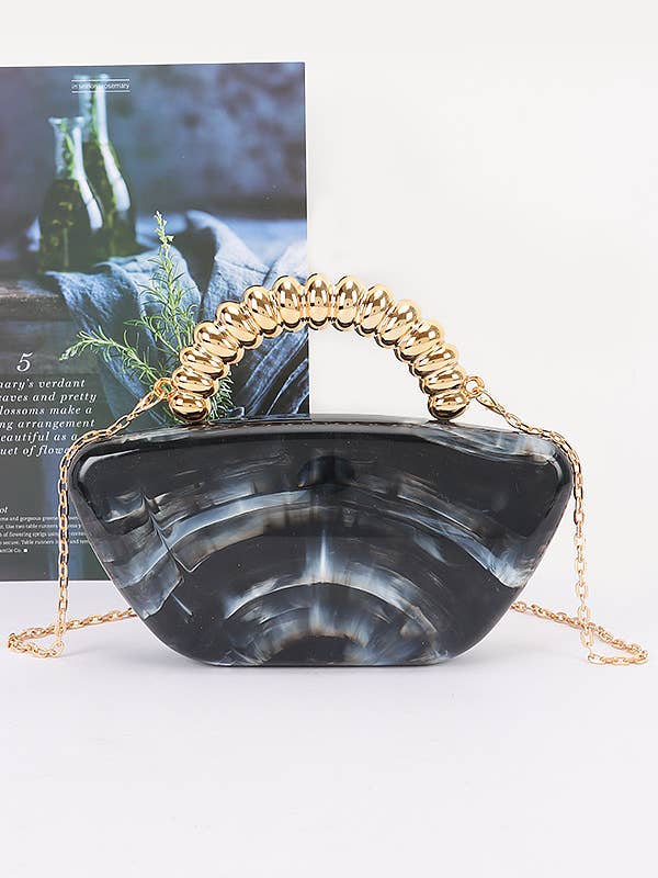 Acrylic Marble Party Clutch for wholesale by Shop Neighbors
