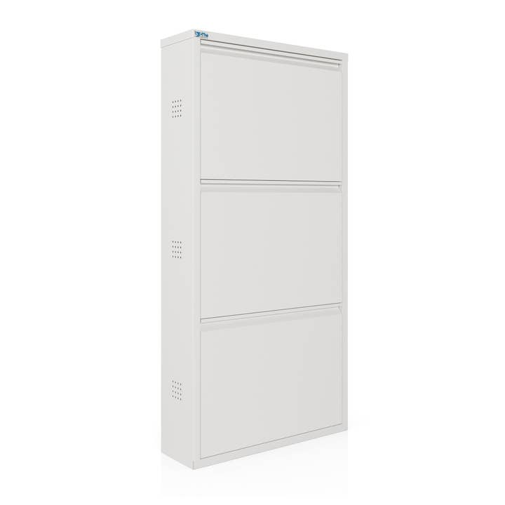 CEHA USA – wholesale Shoe rack – Antibacterial 3 Tier metal shoe cabinet side holes