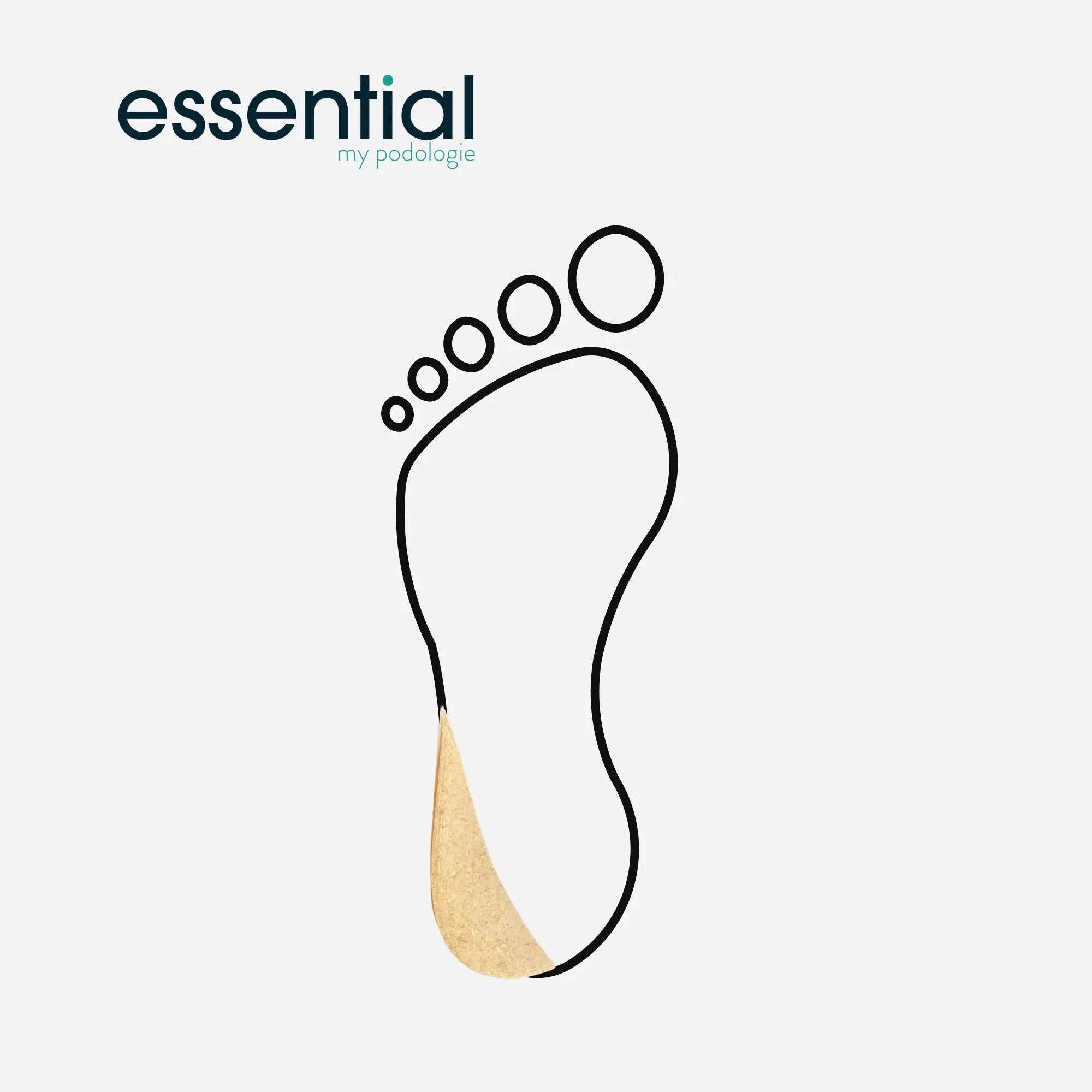 My Podologie – wholesale Inserts/soles – Unisex – Varus-Valgus Wedge bilateral in rubber-sawdust - shore 70-75 - 5 mm - pack of 5 pairs = 10 elements - Beige0