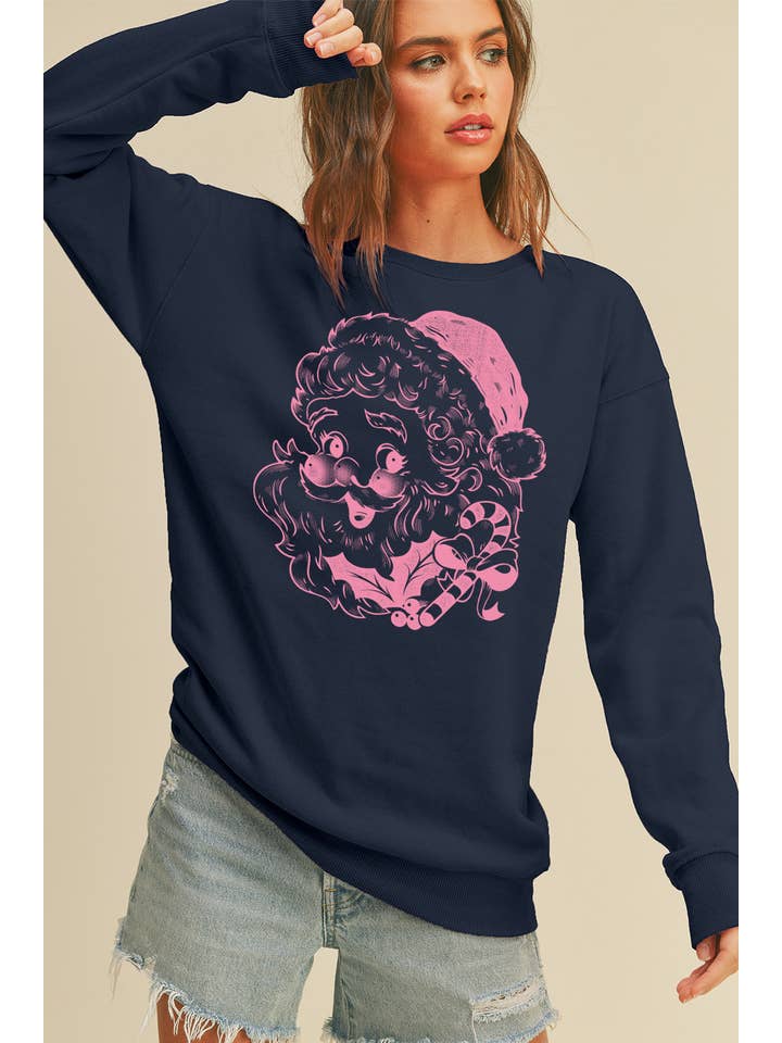 Honestee - Wholesale Sweatshirt - Women's - Santa Claus Long Sleeve Sweatshirt2