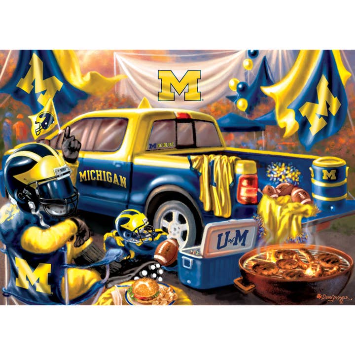 Masterpieces Puzzles - Wholesale Puzzle - Adult - Michigan Wolverines - Gameday 1000 Piece Puzzle