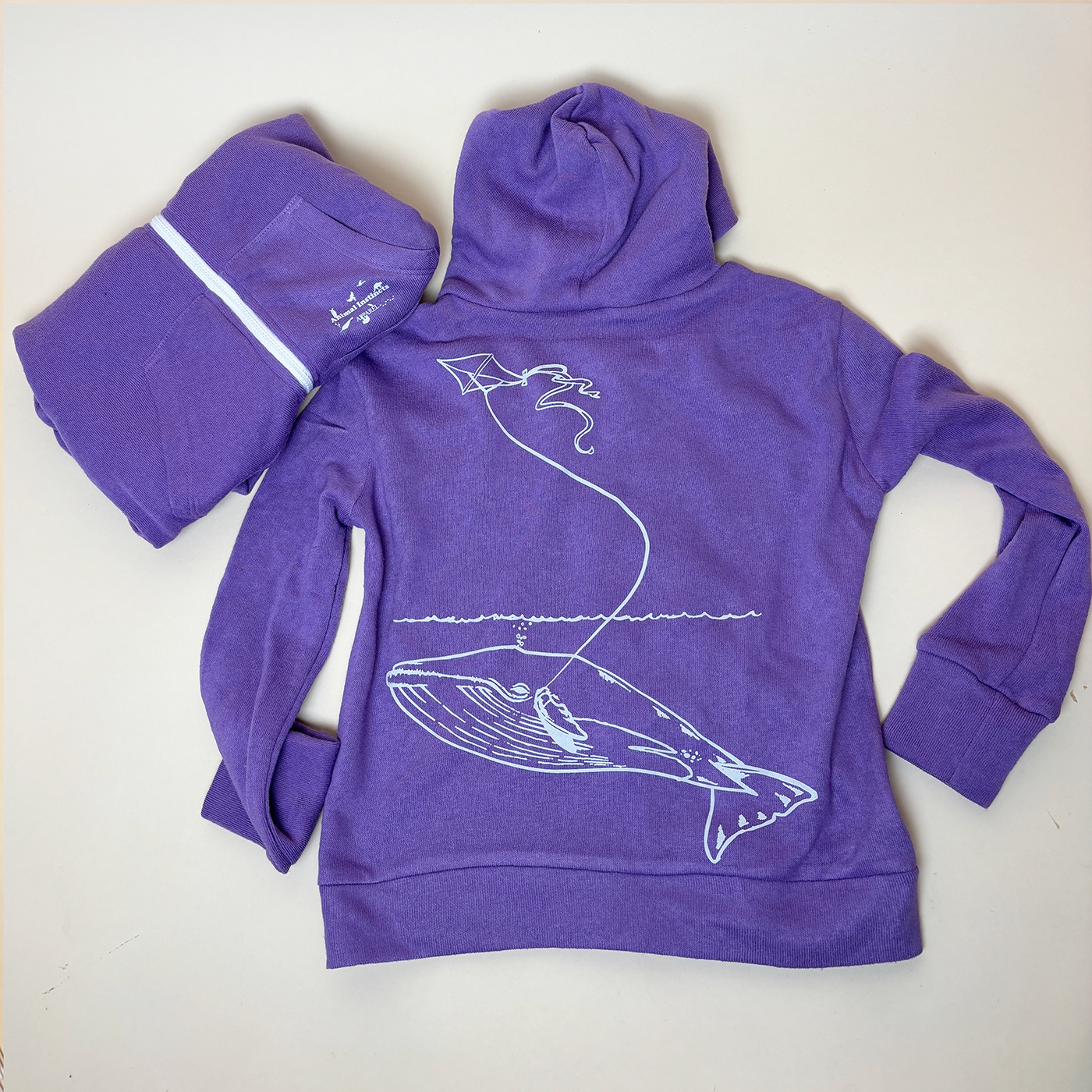 Animal Instincts - Wholesale Hoodie - Kids - Kids’ Whale & Kite Zip Hoodie2