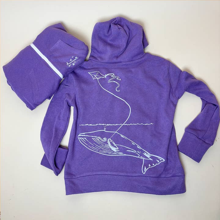 Animal Instincts - Wholesale Hoodie - Kids - Kids’ Whale & Kite Zip Hoodie2