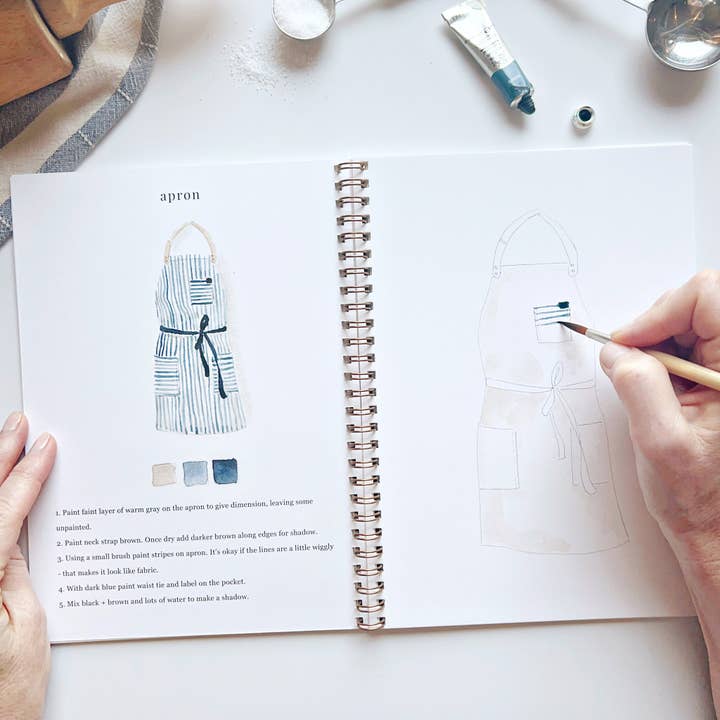 emily lex studio - Wholesale Sketchbook/Sketchpad - baking watercolor workbook