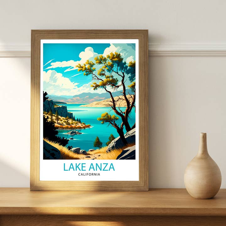 InkNPrintz – wholesale Art print – Lake Anza California Travel Poster3