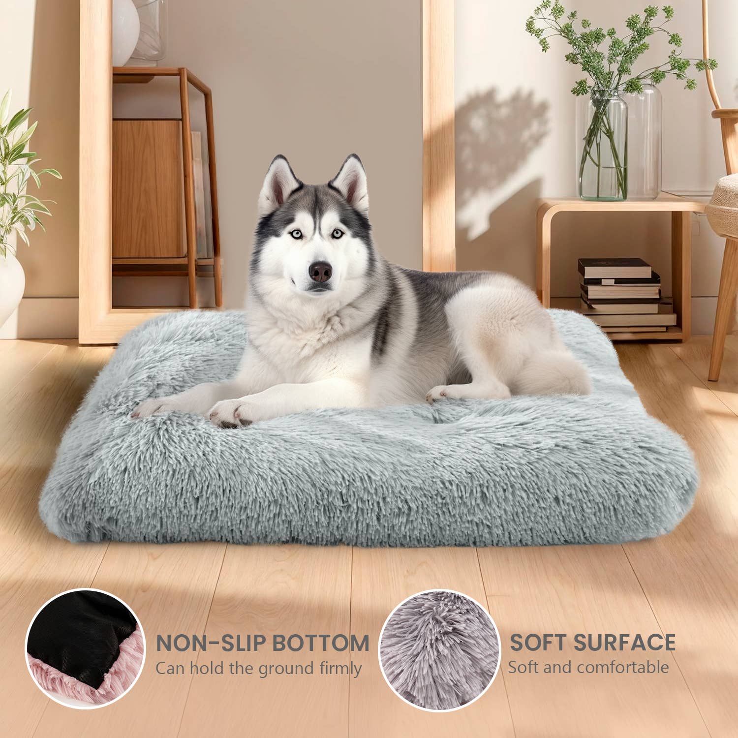Precious Tails - Wholesale Pet Bed - Cat/Dog - Precious Tails Eyelash Faux Fur Tufted Mat2