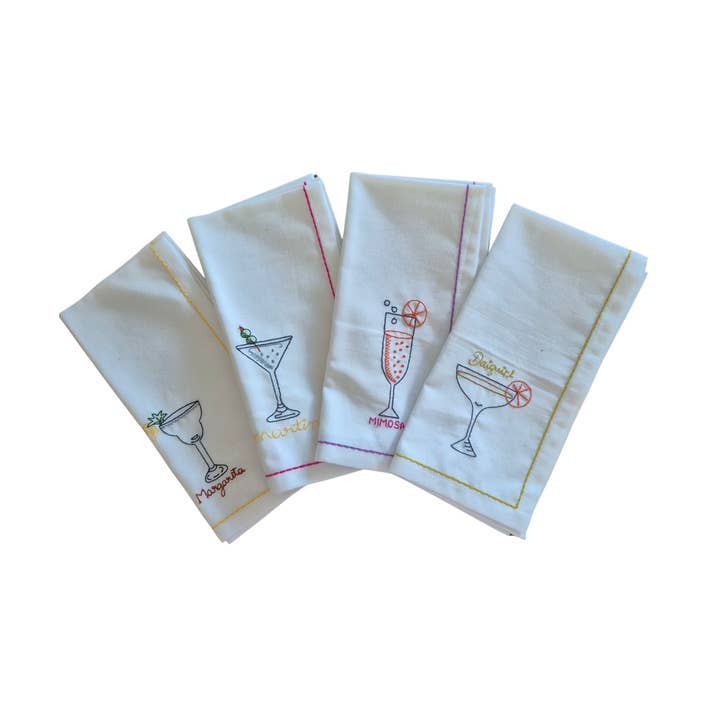 ZODA - Wholesale Dinner & cloth napkin - Summer Drinks Napkin Set VIK01