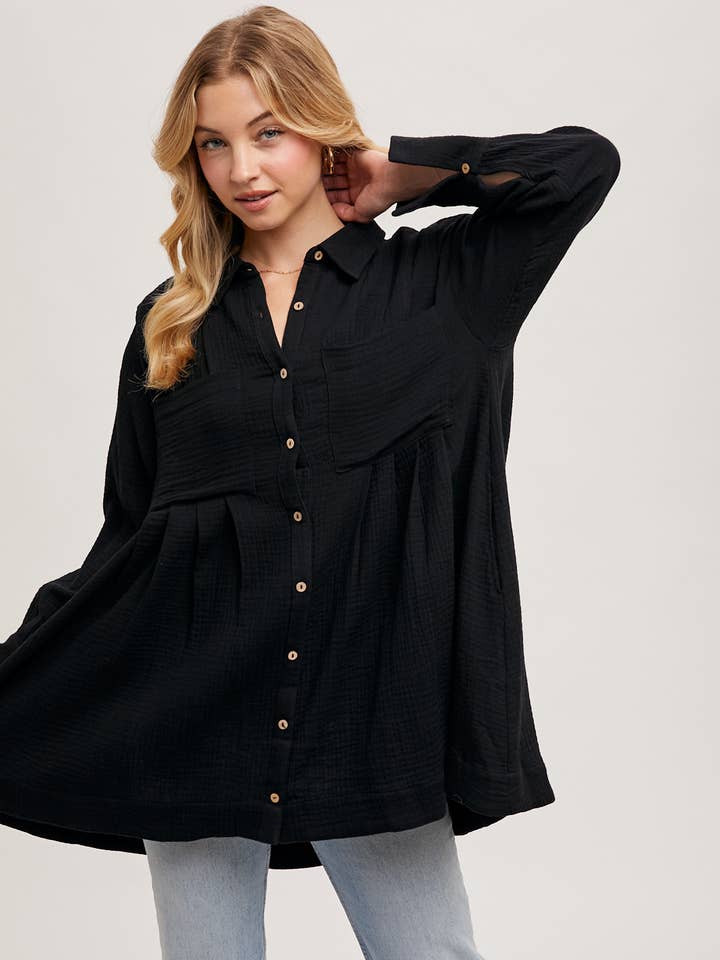 Bluivy - Wholesale Jurk - Dames - TUNIEKJURK MET KNOOPSLUITING29